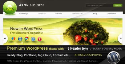 ThemeForest wordpress企业主题 - Akon