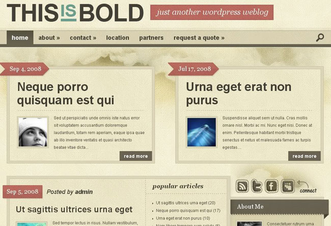 ElegantThemes wordpress主题 - Bold