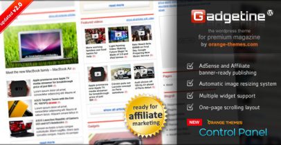 [推荐]Themeforest Wordpress CMS主题-Gadgetine