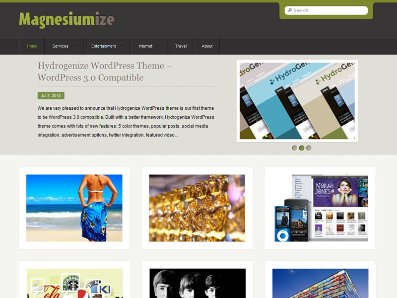 免费wordpress图片主题-Magnesiumize