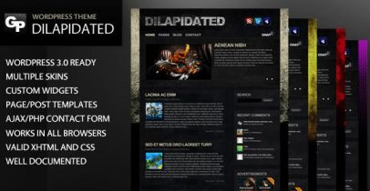 ThemeForest wordpress博客主题 - Dilapidated