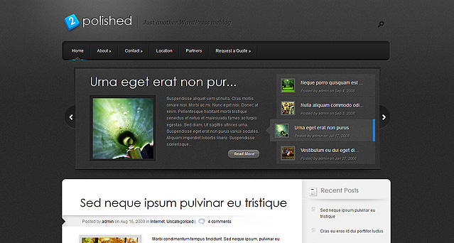 Elegantthemes wordpress主题 - Polished