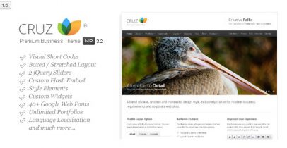 干净整洁的wordpress企业主题-Cruz