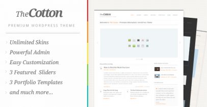 ThemeForest wordpress企业主题-The Cotton