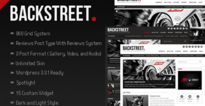 ThemeForest wordpress cms主题 - Backstreet