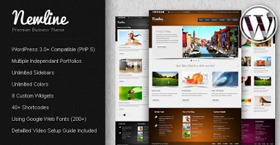 ThemeForest wordpress企业主题-Newline