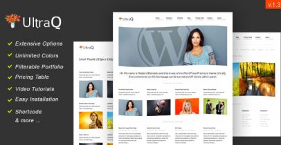 ThemeForest wordpress企业主题-UltraQ