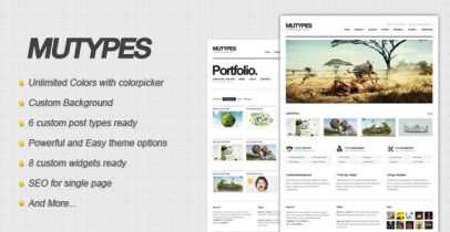 ThemeForest wordpress企业主题 - Mu Types