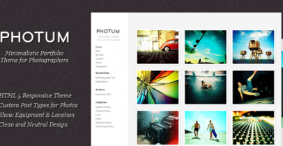 wordpress图片主题 - Photum
