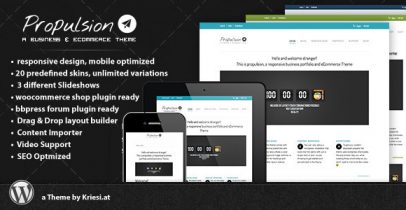 ThemeForest wordpress企业主题 - Propulsion（支持购物功能）