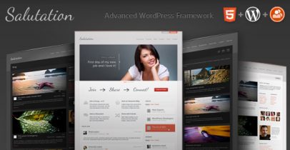 WordPress+BuddyPress主题 - Salutation