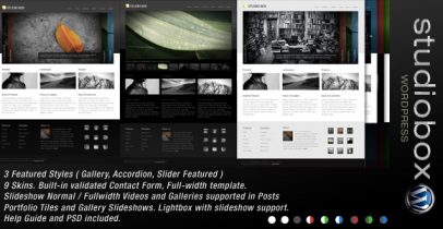 ThemeForest wordpress企业主题 - Studio Box v1.4