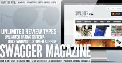 【推荐】ThemeForest wordpress cms主题 - SwagMag V1.6