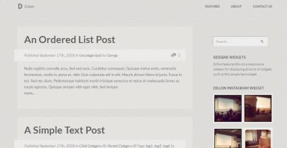 wordpress博客主题 - Dillon