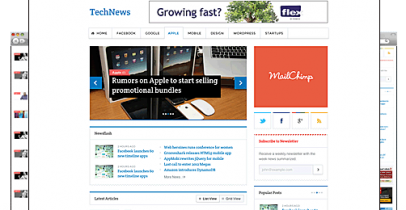 Templatic wordpress新闻资讯主题 - TechNews