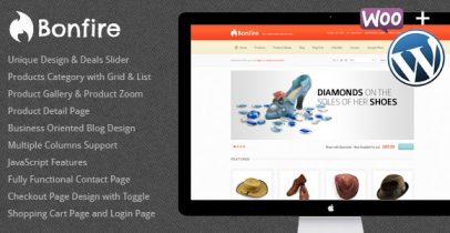 ThemeForest wordpress网店主题 - Bonfire