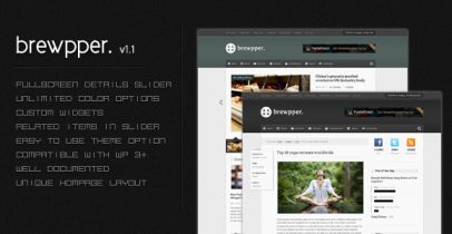 ThemeForest wordpress cms主题 - Brewpper