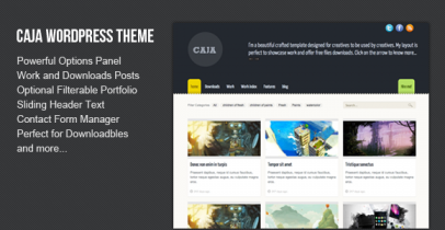 ThemeForest wordpress主题 - Caja