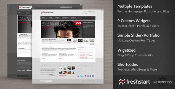 ThemeForest wordpress主题 - FreshStart