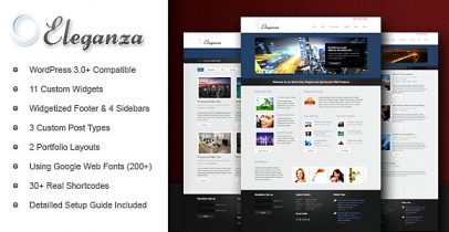 ThemeForest wordpress企业主题 - Eleganza