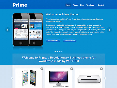 WPZOOM wordpress企业主题 - Prime