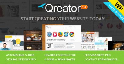 ThemeForest wordpress企业主题 - Qreator