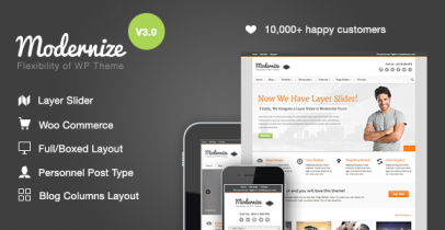 Modernize ThemeForest wordpress企业主题