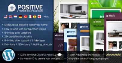 ThemeForest wordpress企业主题 - Positive