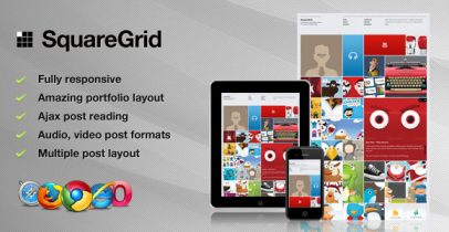 ThemeForest wordpress图片主题 - SquareGrid