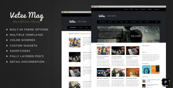 ThemeForest wordpress杂志主题 - Vetee Magazine