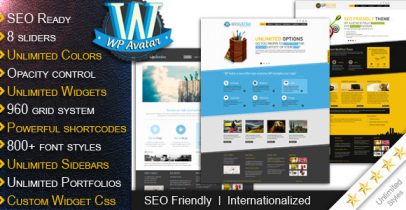 ThemeForest wordpress企业主题 – WP Avatars