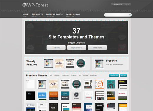 高仿ThemeForest的wordpress主题 - WP-Forest v2.3.3