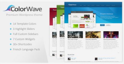 ThemeForest wordpress企业主题 - Colorwave