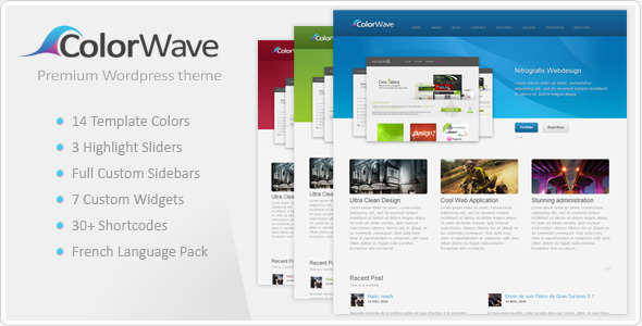 ThemeForest wordpress企业主题 - Colorwave