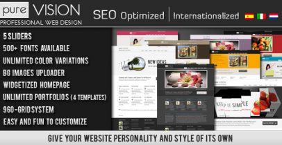 ThemeForest wordpress企业主题 - PureVISION