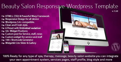 wordpress企业主题 - Beauty Salon