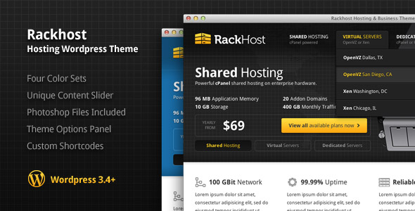 IDC服务商类WordPress主题 - Rackhost