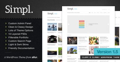 简洁清爽wordpress主题 - Simpl