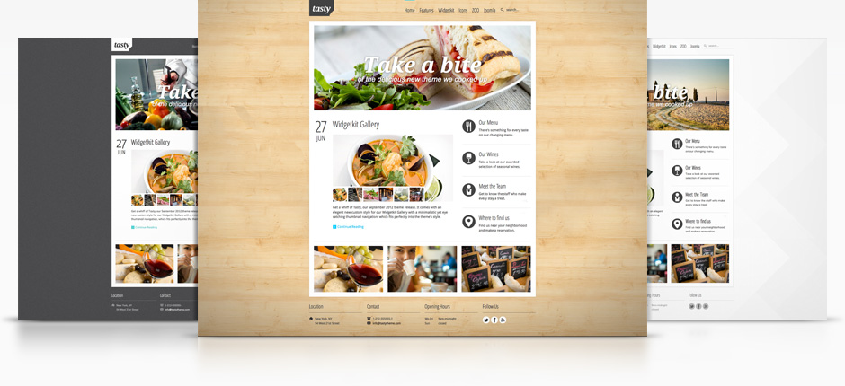 YOOtheme wordpress美食主题 - Tasty