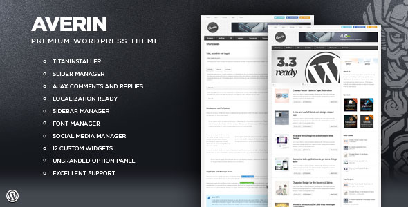 wordpress新闻杂志主题 - Averin