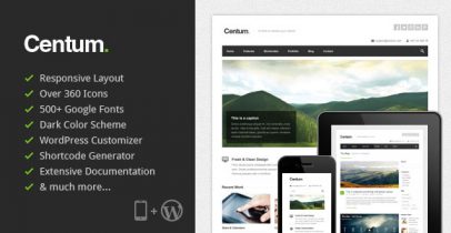 ThemeForest wordpress主题 - Centum