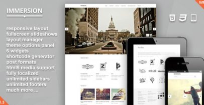 ThemeForest wordpress企业主题 – Immersion