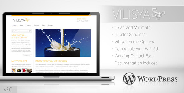 wordpress企业主题 - Vilisya