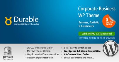 ThemeForest wordpress企业主题 - Durable