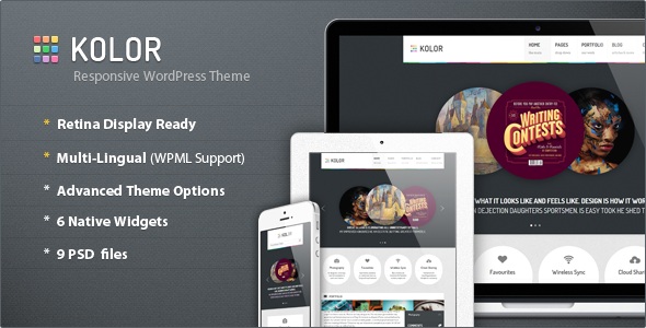 ThemeForest wordpress企业主题 - Kolor