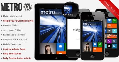 Metro风格WordPress手机主题 - Metro