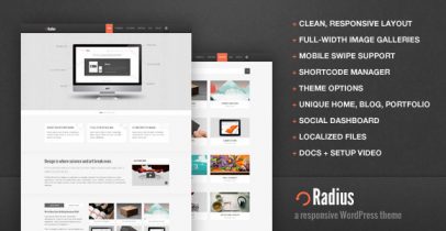 ThemeForest wordpress企业主题 - Radius