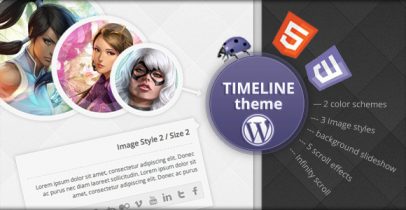时光轴wordpress博客主题 - Timeline