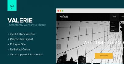 Ajax全屏wordpress图片主题 - Valerie