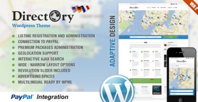 Wordpress分类信息导航主题 - Directory